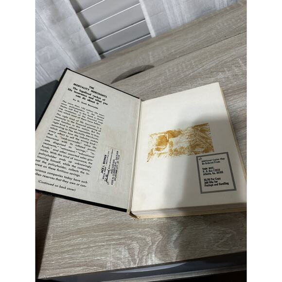The Mortality Merchants By Scott Reynolds 1968 Hardcover First Edition Insurance - Picture 6 of 7